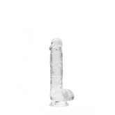 REALROCK 6'' Realistic Dildo With Balls - 15.2 cm Dong Crystal Clear DONGS